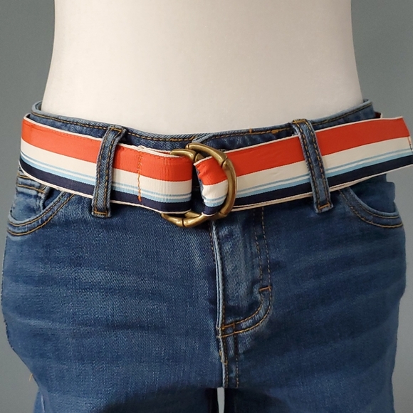 J. Crew Accessories Jcrew Striped Ribbon Womens Belt Poshmark